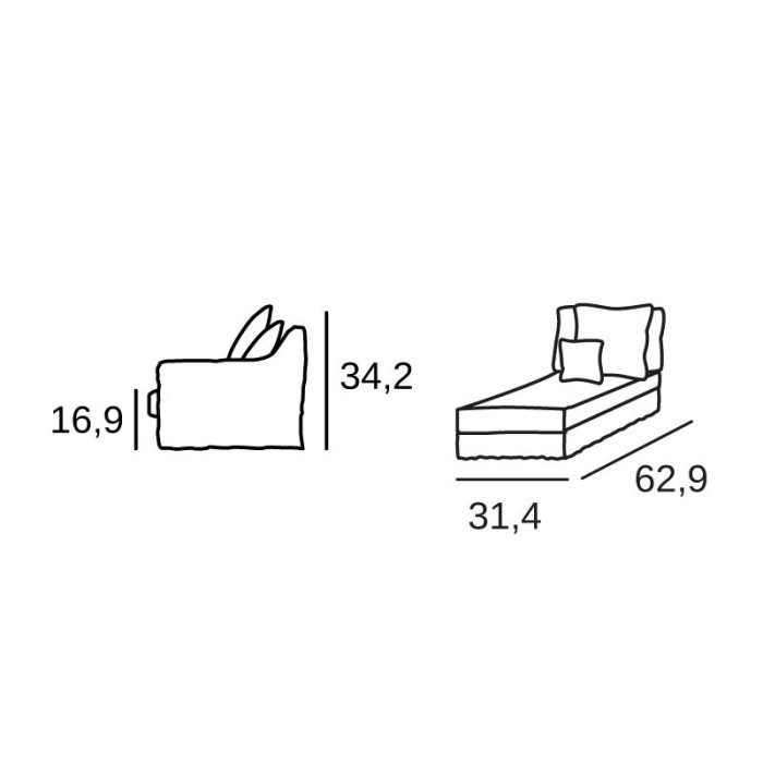 Cassis Long chair