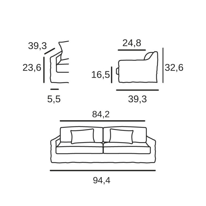 Monaco 4 seats sofa